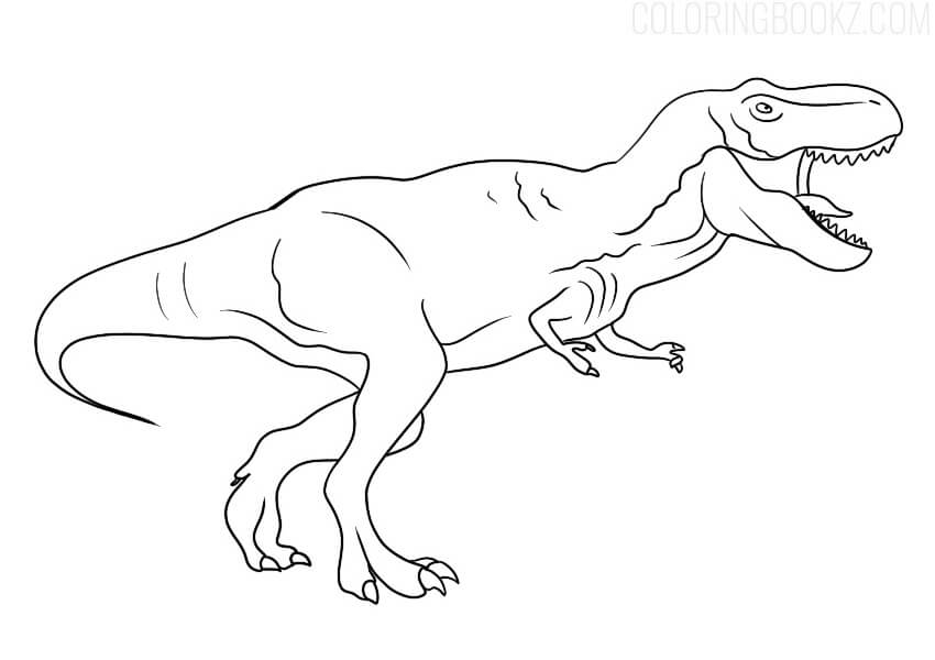 T-Rex Incrível para colorir