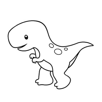 Desenhos de T-Rex Smurf para colorir