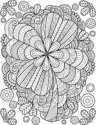 Desenhos de Trevo de Quatro Folhas Adulto para Impressão para colorir