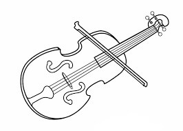 Violin para Colorir