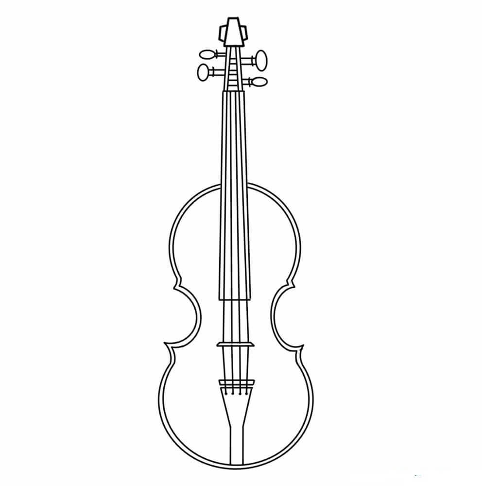 Violino para Impressão para colorir