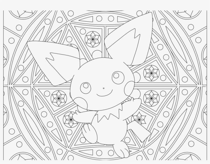 Desenhos de Pichu Pokemon para colorir