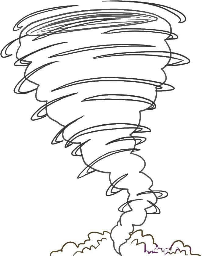 Desenhos de Tornado Normal para colorir