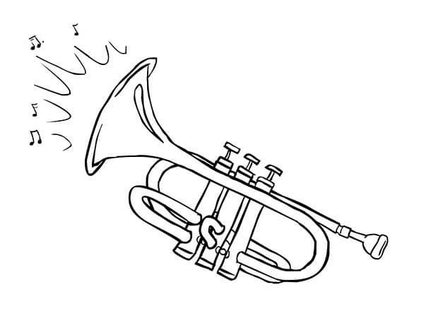 A Trombeta é um Instrumento Musical para colorir