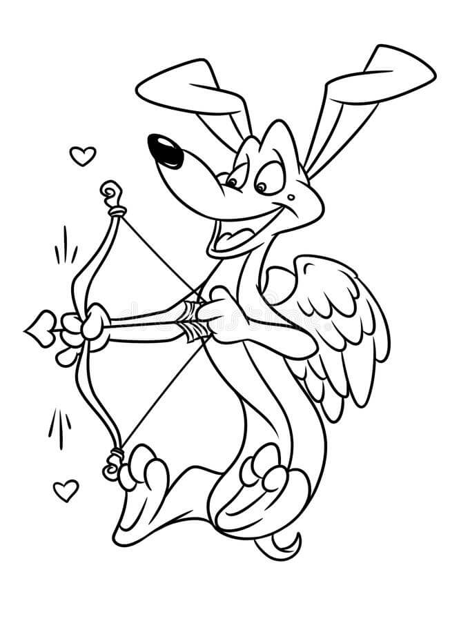 Desenhos de Cachorro Dachshund Cupido para colorir