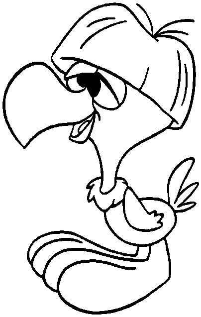 Condor de Desenho Animado Estúpido para colorir