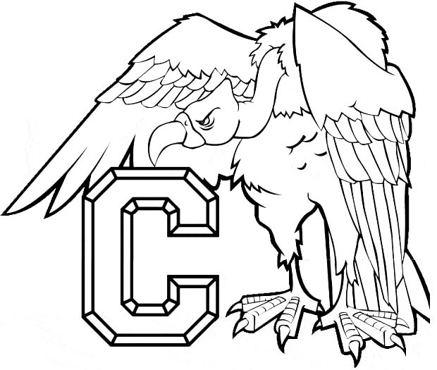Desenhos de Condor é para C para colorir