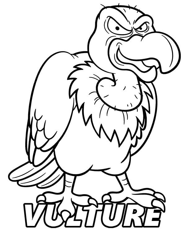 Desenhos de Condor Zangado para colorir