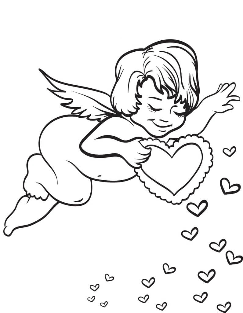 Desenhos de Cupido Perfeito para colorir