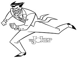 Joker Correndo para colorir