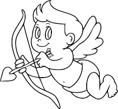 Pequeno Cupido para colorir
