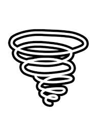 Desenhos de Símbolo do Ciclone Tornado para Impressão para colorir