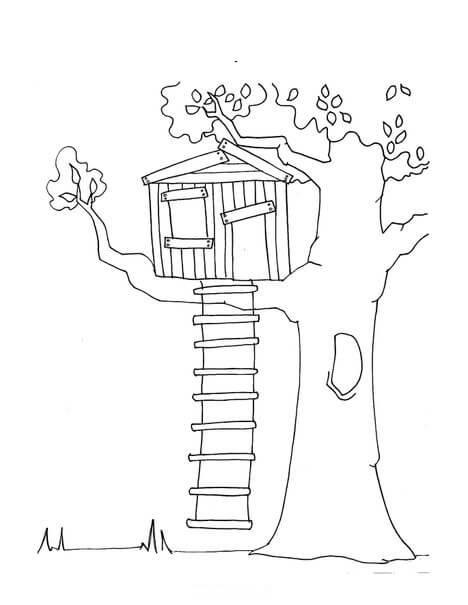Desenhos de Suba para Minha casa na Árvore para colorir
