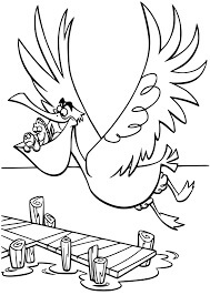 Desenhos de Marlin, Dory e Pelican Nigel para colorir