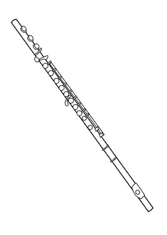 Desenhos de Flauta Normal para colorir