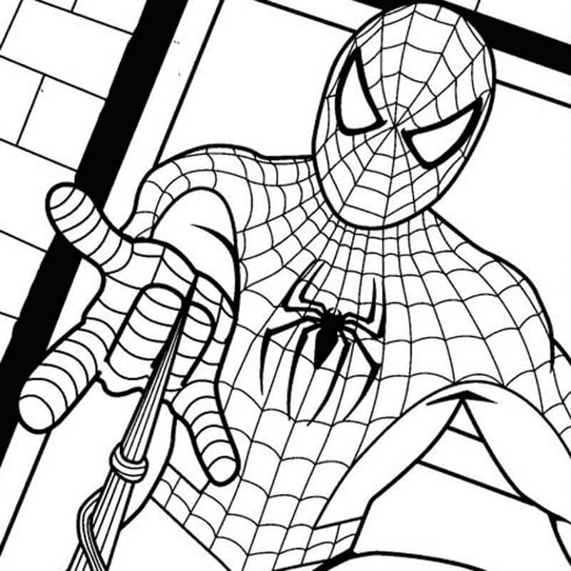 Desenhos de Garoto do Homem-Aranha para colorir