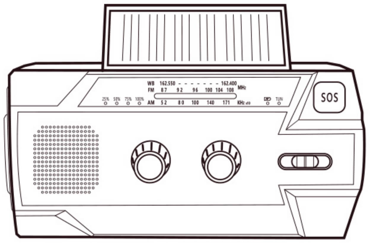 Desenhos de Bom Rádio para colorir