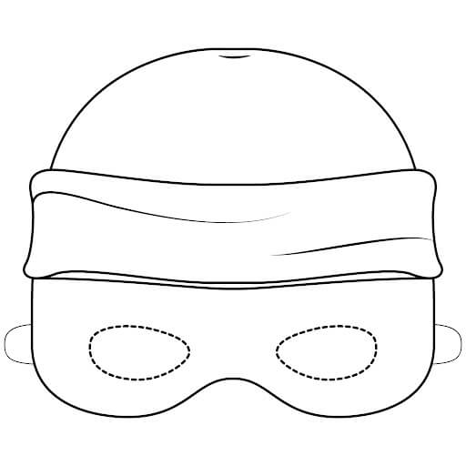 Desenhos de Máscara do Ladrão para colorir