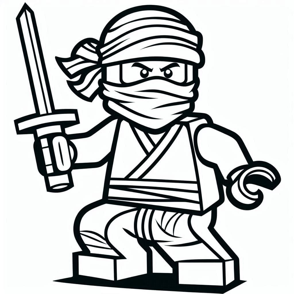 Desenhos de Desenhar Ninjago 4 para colorir