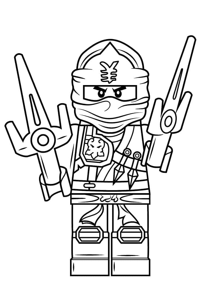 Desenhos de Desenhe Jay Lego Ninjago para colorir