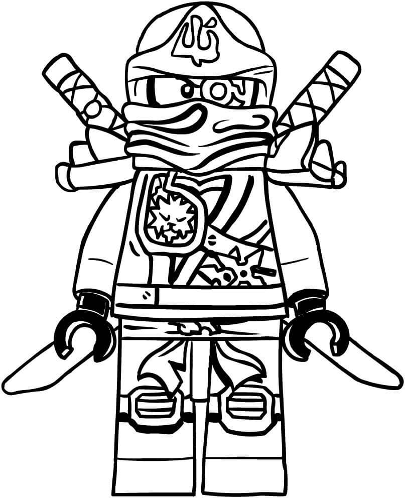 Robô Ninjago para colorir