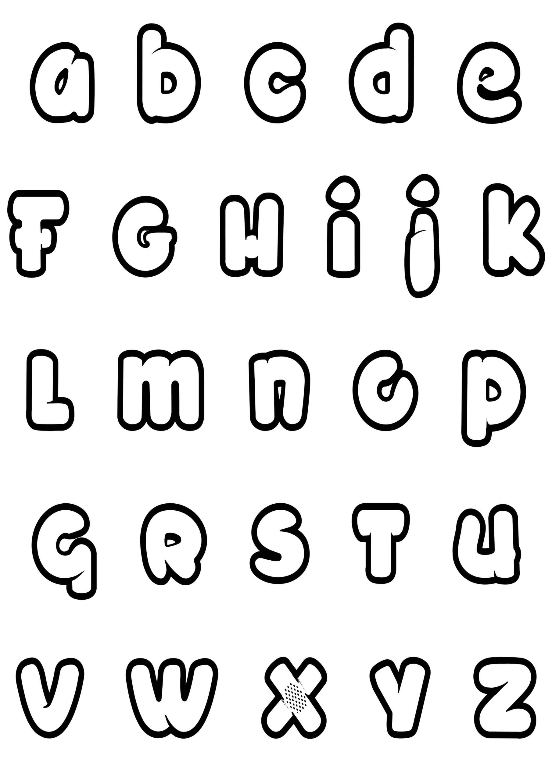 Desenhos de Alfabetos incríveis de A a Z para colorir