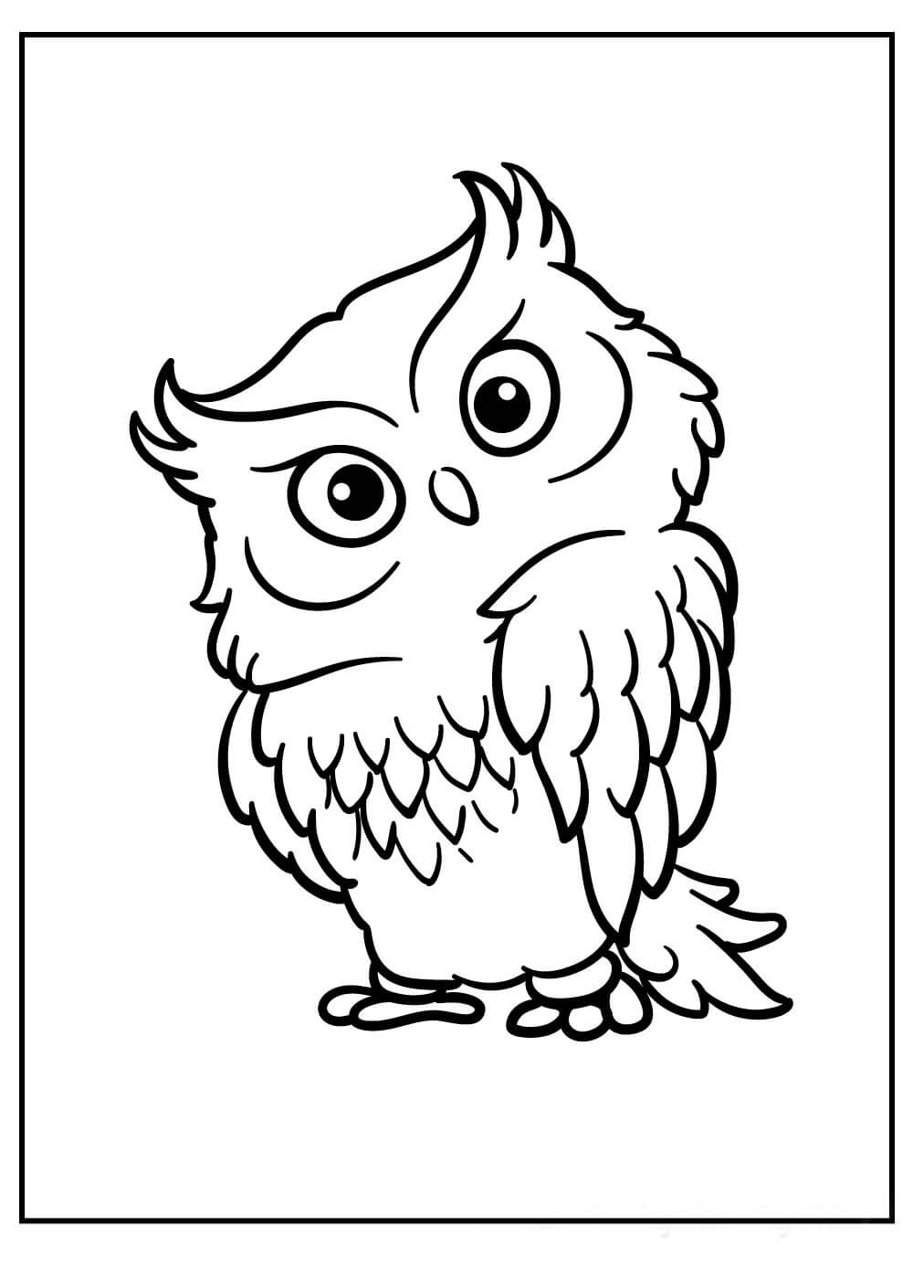 Awesome Owl para colorir
