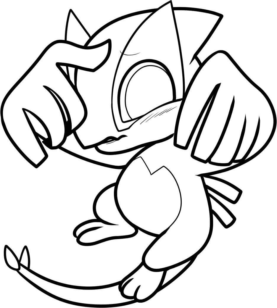 Desenhos de Chibi Lugia Pokemon para colorir
