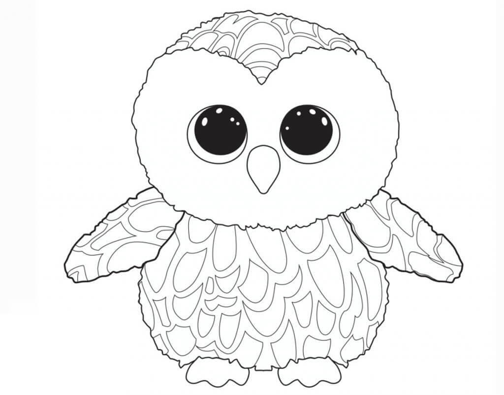 Cute Owl para colorir