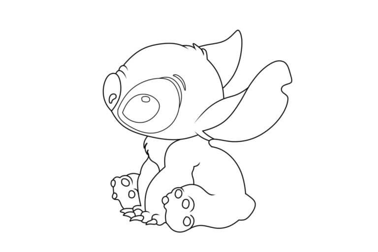 Desenhar Stitch simples para colorir