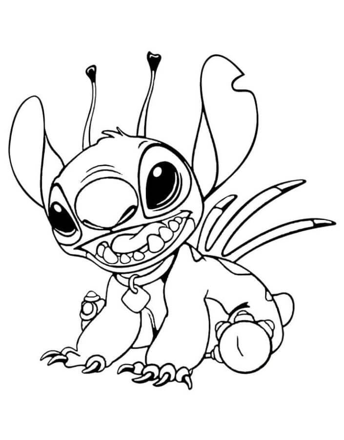 Desenhe um Stitch incrível para colorir