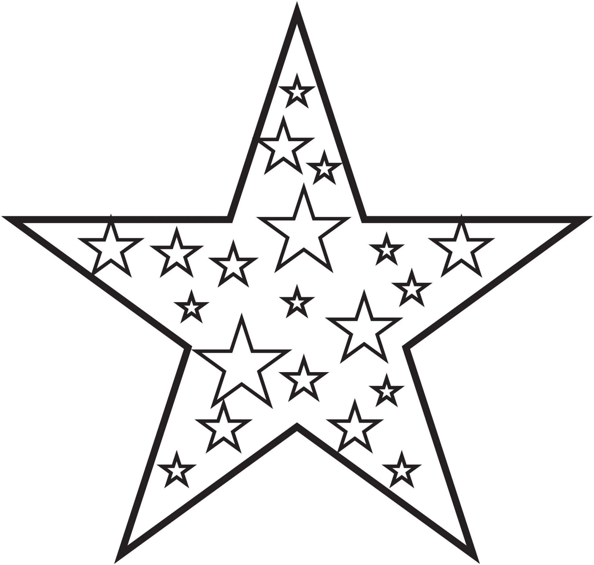 Desenhos de Estrela Adorável para colorir