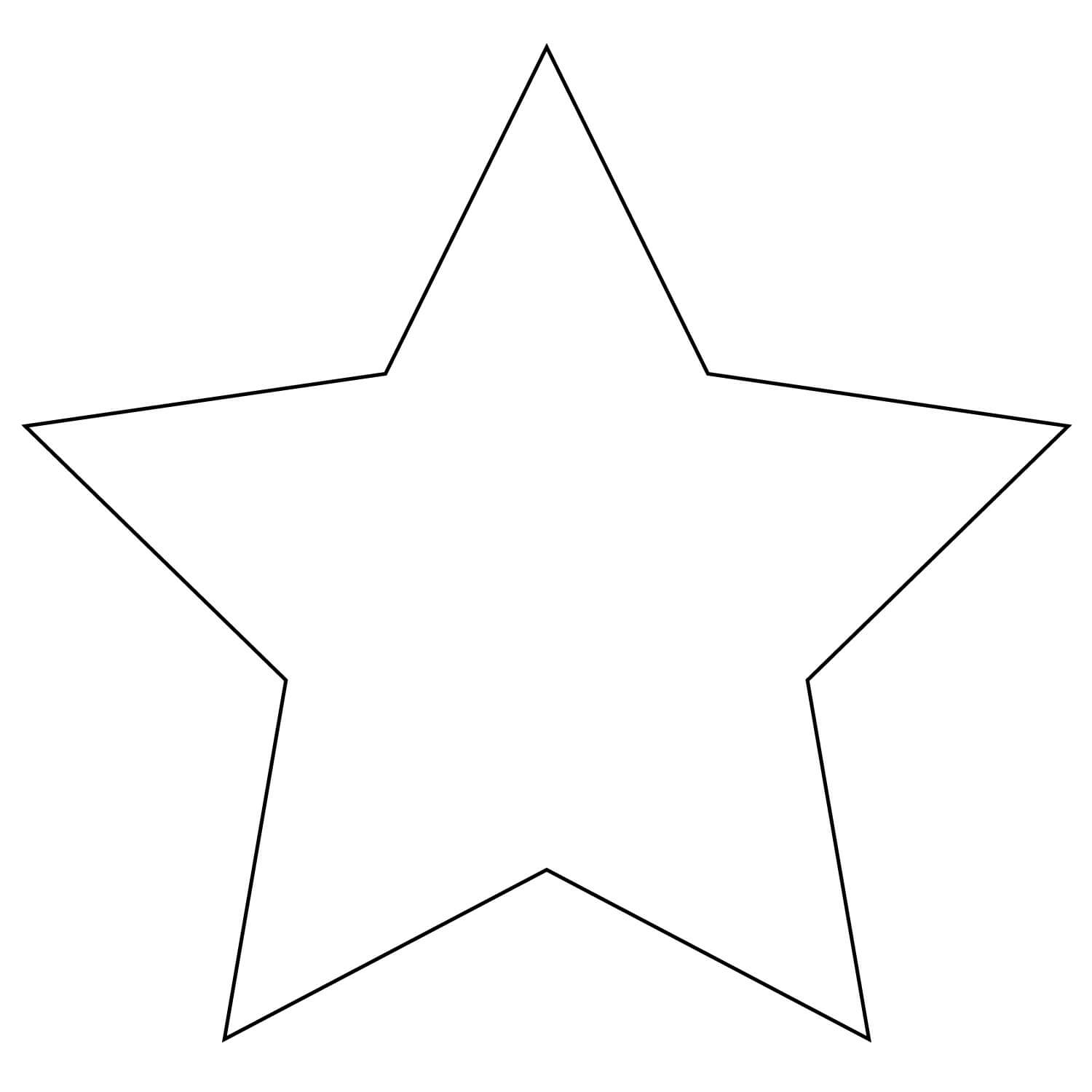 Desenhos de Estrela Simples para colorir