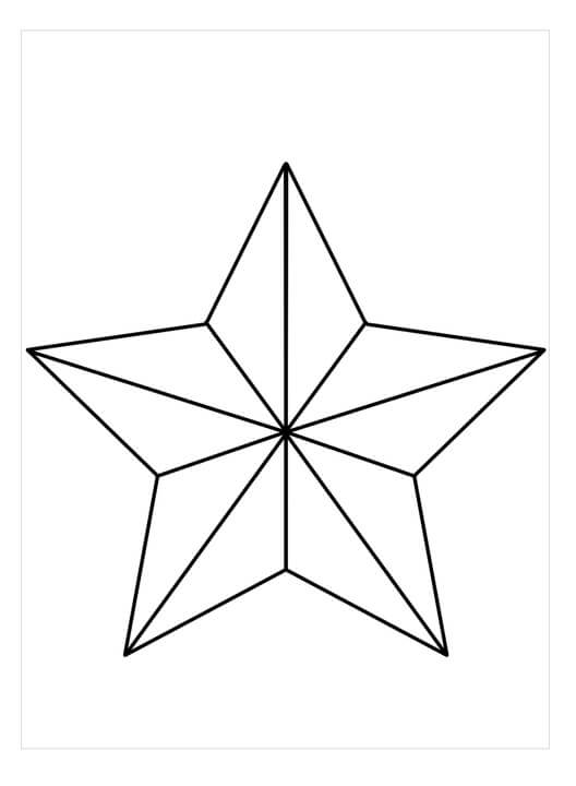 Estrela de Natal para colorir