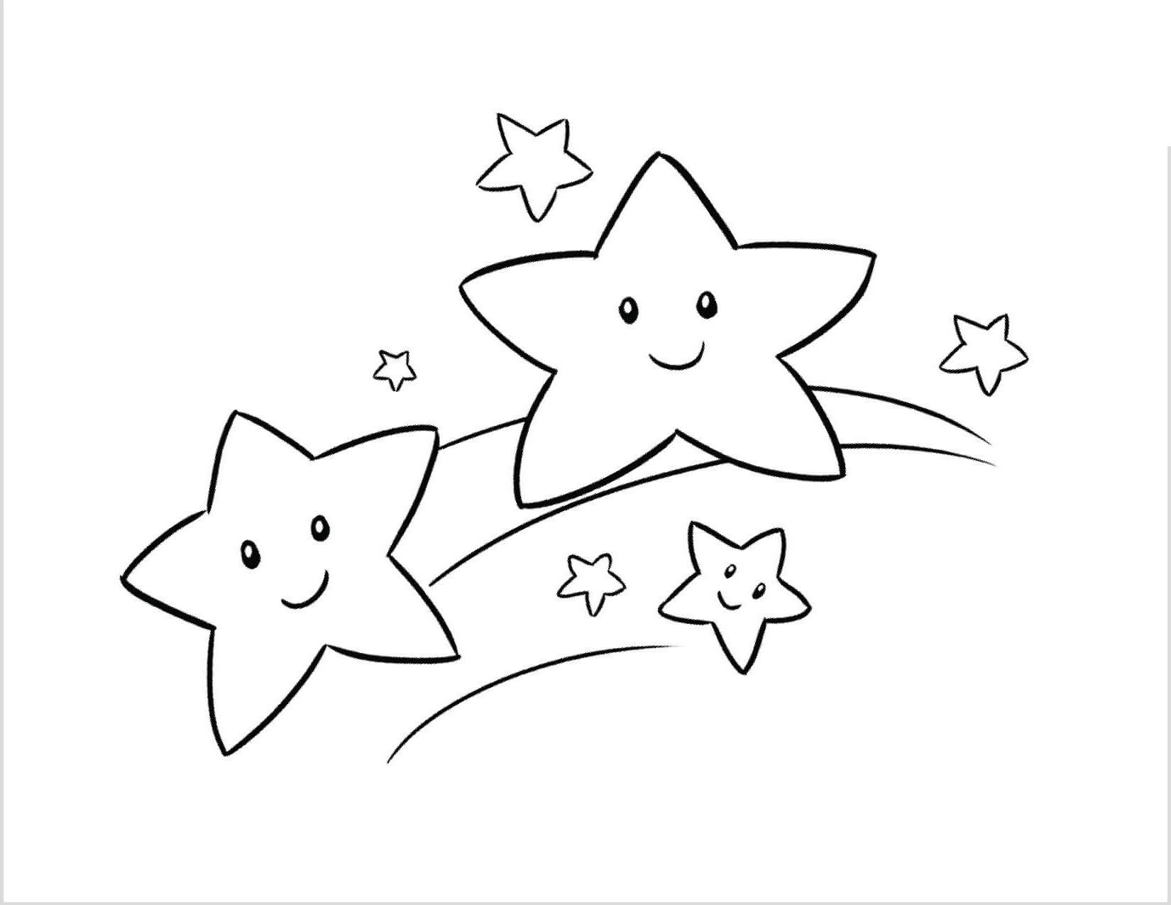 Desenhos de Estrelas Sorridentes para colorir