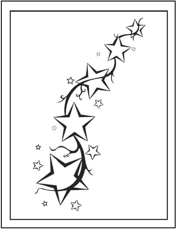 Estrelas de Desenho para colorir