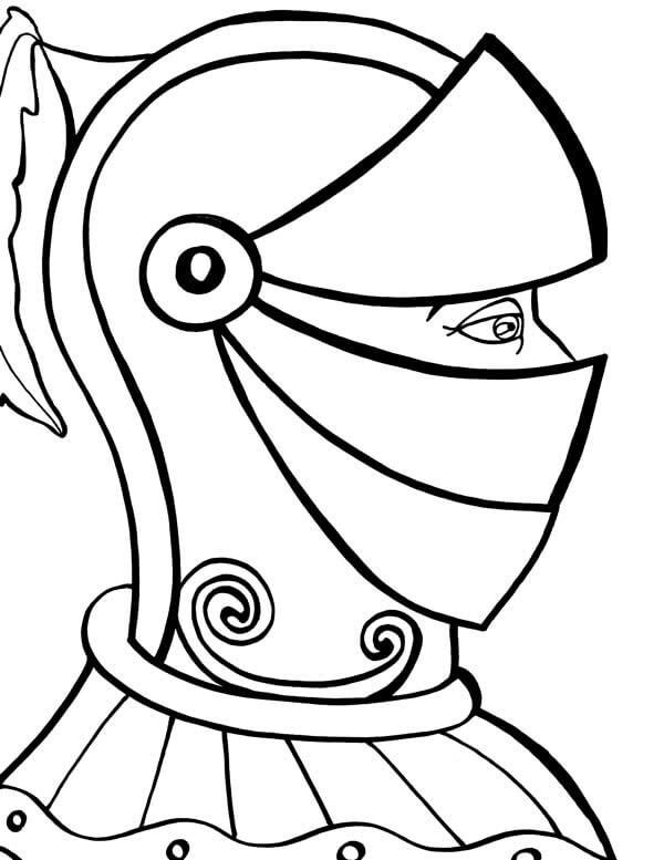 Desenhos de Retrato de Cavaleiro para colorir