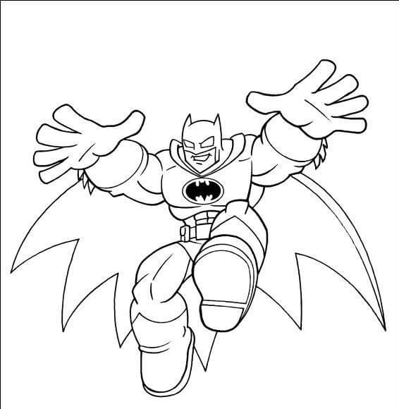 Desenhos de Batman Engraçado para colorir