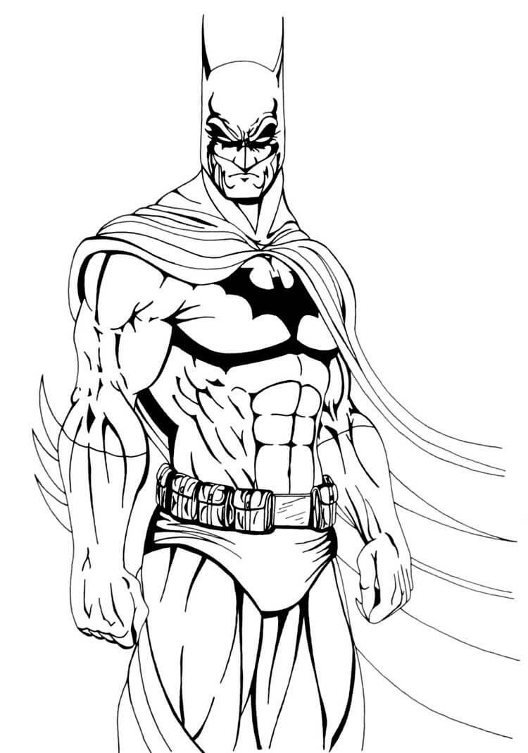 Desenhos de Cara legal Batman para colorir