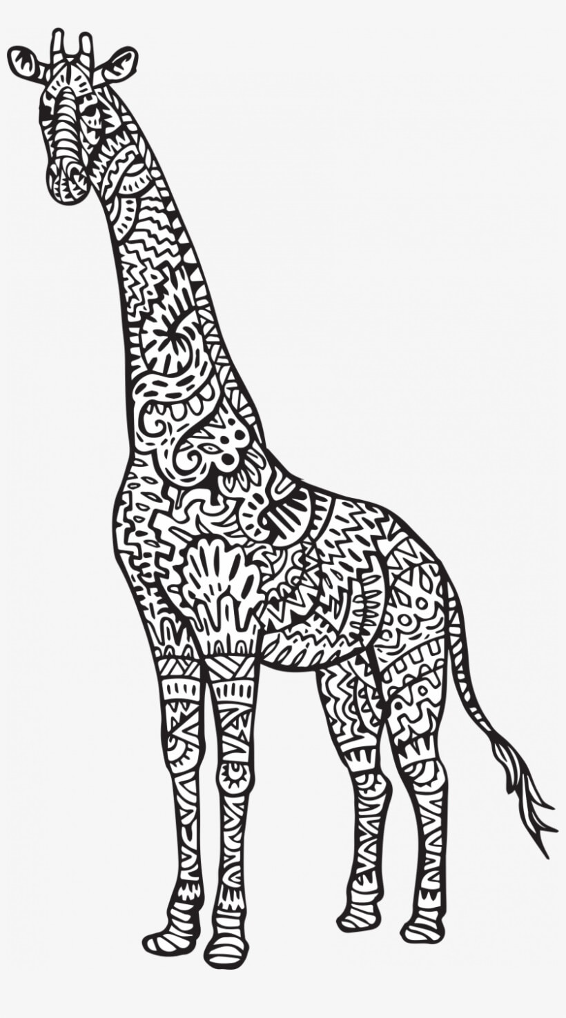Desenhos de Girafa é para Adultos para colorir
