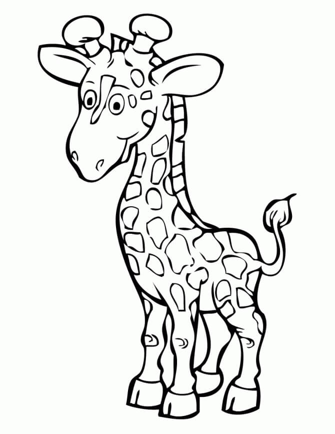 Girafa para Impressão para colorir