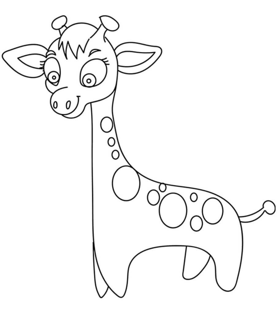 Desenhos de Grande Girafa para colorir