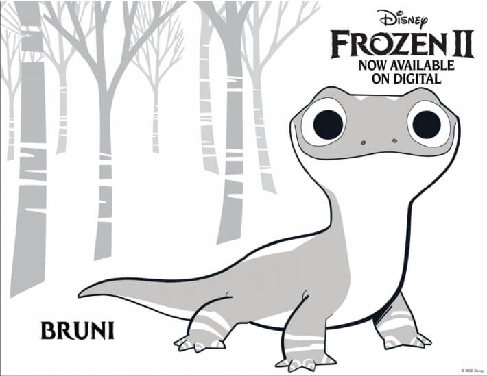 Linda Bruni em Frozen para colorir