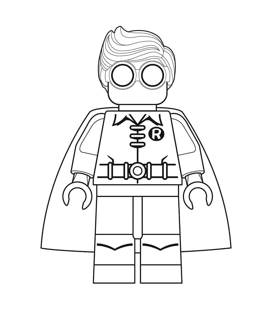 Desenhos de Lego Robin para colorir
