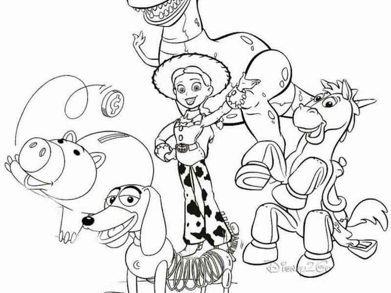 Desenhos de Agradável Toy Story para colorir