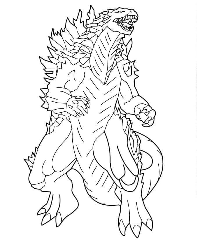 Desenhos de Doce Godzilla para colorir