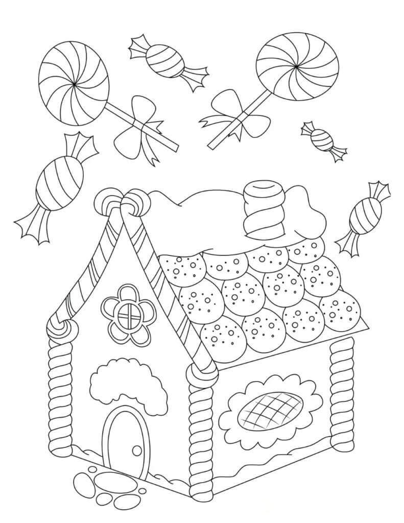 Doces da Casa para colorir