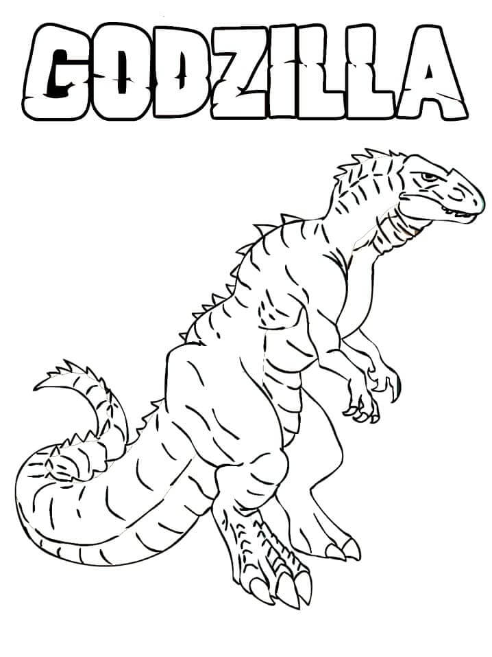 Desenhos de Enorme Godzilla para colorir