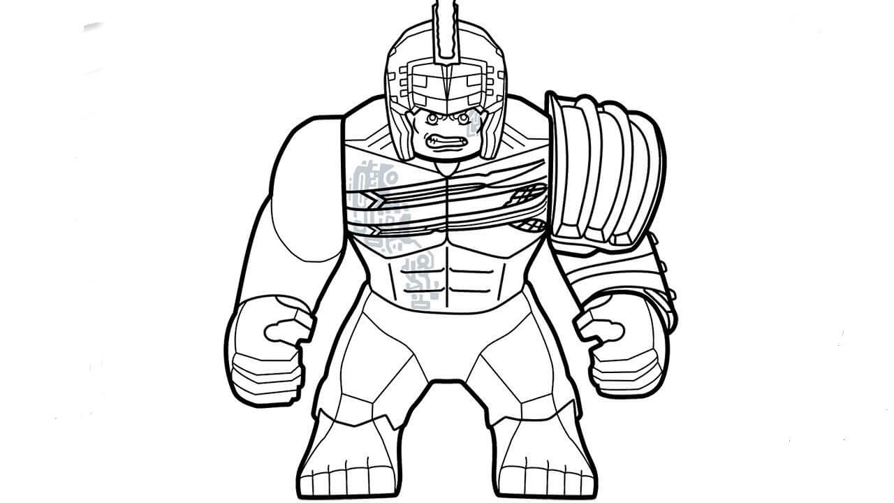 Desenhos de Lego Hulk Gladiador para colorir