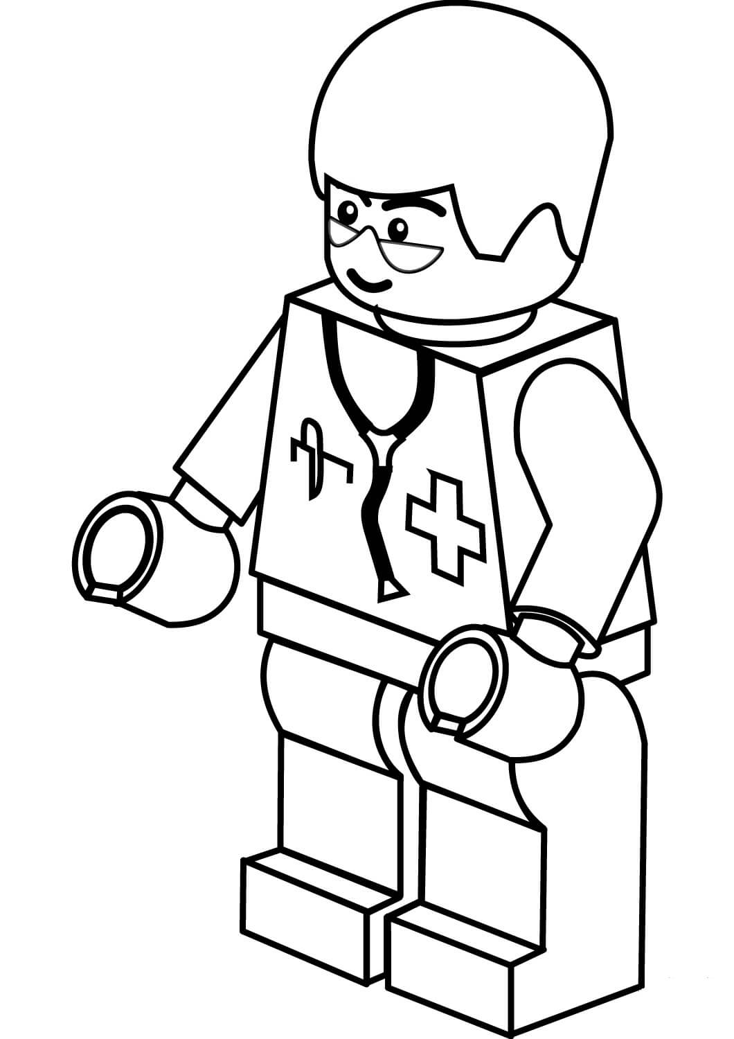 Médico Lego para colorir